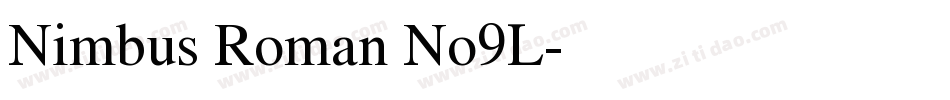 Nimbus Roman No9L字体转换